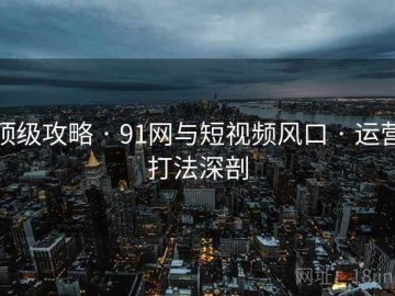 顶级攻略 · 91网与短视频风口 · 运营打法深剖