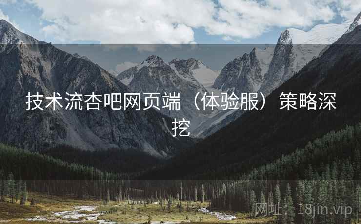技术流杏吧网页端（体验服）策略深挖