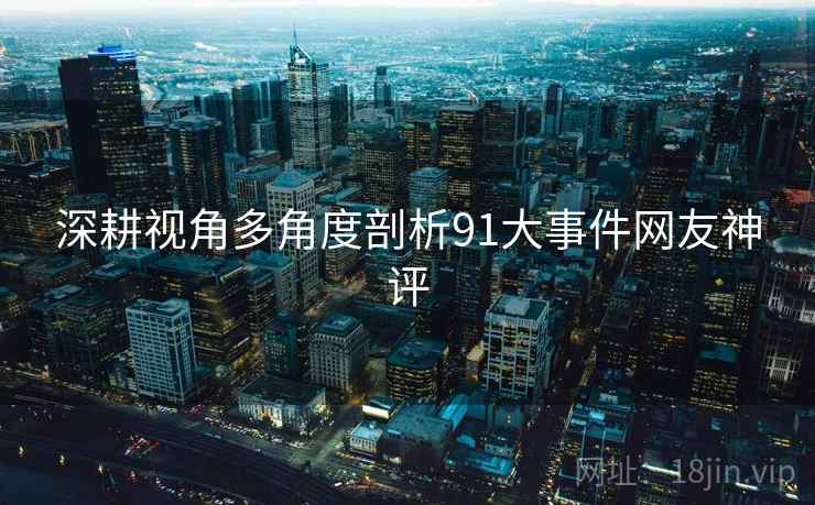 深耕视角多角度剖析91大事件网友神评