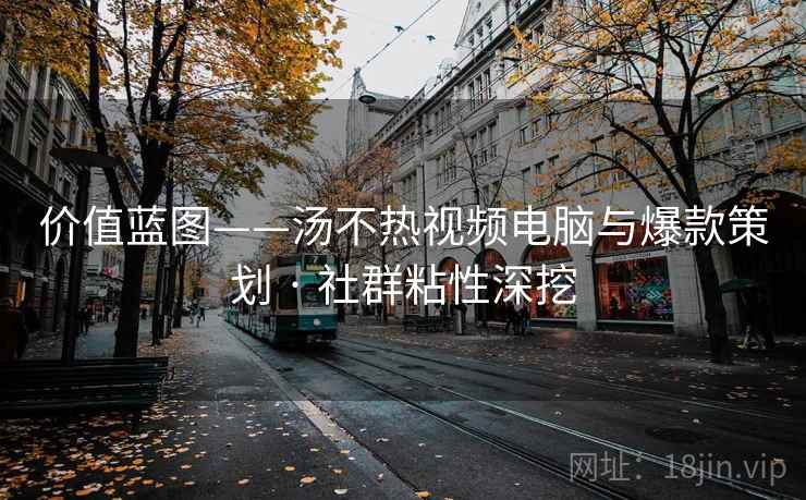 价值蓝图——汤不热视频电脑与爆款策划 · 社群粘性深挖